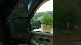 Driving my 400k mile 2002 Tahoe through flooded SW Virginia. Chevy tough! #shorts #chevrolet #truck