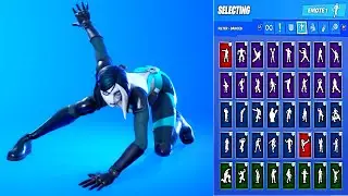 🔥 DOMINO SKIN SHOWCASE WITH ALL FORTNITE DANCES & EMOTES 😱