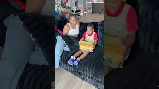Dad surprises londyn with new stitch shoes #shorts