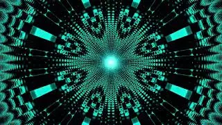 4K Background of Bouncing Digital Dot Pattern Sound Visualizer for Music Beat