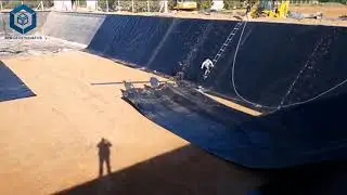 BPM HDPE Geomembrane Dam Liner 1mm for Agricultural Irrigation Project