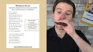 Whiskey in the Jar harmonica lesson on C harp - Irish Week at LearnTheHarmonica.com