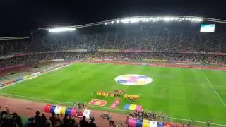 Imnul național la România - Muntenegru pe Cluj Arena