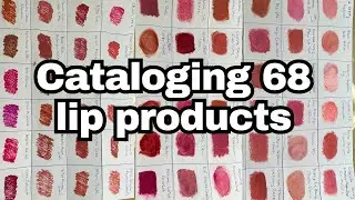 Swatching 68 lip products to see if there's any overlap | Makeup Catalog