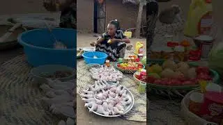 Crispy Juicy Fried Chicken Drumsticks African Village Way 🍗🔥 #shorts #shortsfeed #fypシ