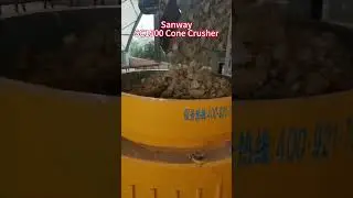 Sanway SC1500 Compound Cone Crusher crushes bauxite for secondary crushing #conecrusher #bauxite