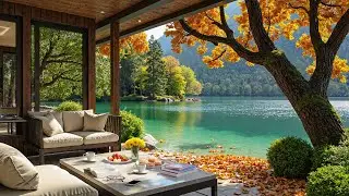 🎼Smooth Jazz Piano Autumn Escape | Golden Forest Reflections & Emerald Waters for Relaxation & Focus