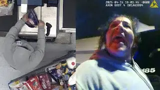 Сканер контейнеров Walmart ЗАПОЙМАН на парковке &mdash; кадры с нательной камеры