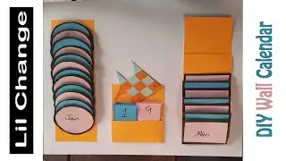 How to make All Year Calendar making with Paper || Waterfall Calendar #papercalendar