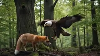 the eagle and the fox by AI