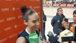 Aixa Vigil 🇵🇪🏐: “Me gusta jugar con el público en contra.. estaba lesionada, queria jugar” 