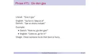 Danish phrases from 56 to  80