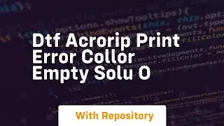 Dtf acrorip print error collor empty solu o