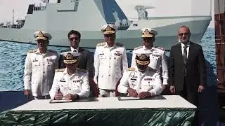 Keel Laying Ceremony Of Sacred #PAKISTAN First Indigenously Designed Gun Boat Held At #KS&EW