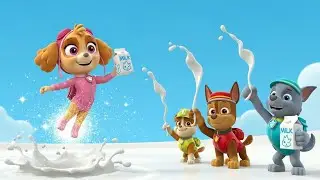 Paw Patrol Milk Fight Fun | Funny Kids Cartoon Milk Splash Adventure
