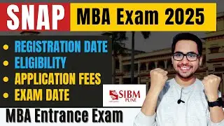 SNAP Exam Date 2025 Registration Last Date❓| Symbiosis MBA Admission 2025 | CollegeRoof