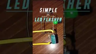 Simple LED FLASHER// bc548 transistor//🤯#diyelectronics