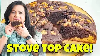 Cholay Par Banewala Easy Marble Swirl Chocolate Dump Cake Recipe in Urdu Hindi - RKK
