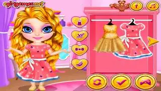 Baby Barbie Glittery Fashion Makeup Game    Baby Barbie Makeover Dress Up Games for Girls