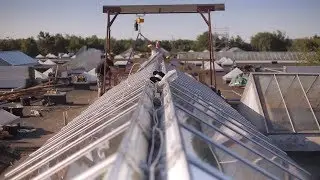 Austausch alter Oberlichter durch VELUX Modulares Oberlicht-System HD