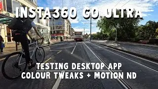 📸 @insta360 Go Ultra | Edinburgh Cycling | Shandwick Place to Scott Monument | Desktop App Testing