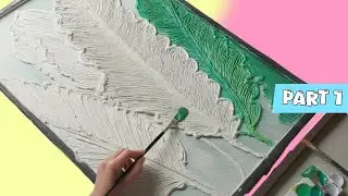 Budget Friendly Wall Putty 3D Art 💚 Ghar Ki Cheezon Se Drawing Room Makeover! | Part 1🥰