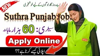Suthra Punjab program Jobs 2026 | Pakistan Government job | CM Punjab Scheme 2026