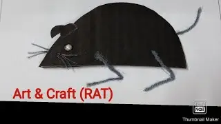 How to make cardboard # RAT # activity # art & craft easy way🐭