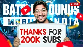 THANKS FOR 200K GUYS 🙏😍❤️ || BGMI LIVE TELUGU || WARRIOR IS LIVE - 1995