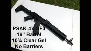 7.62x39mm Clear Ballistics Gel Test: Barnaul 125gr Soft Point
