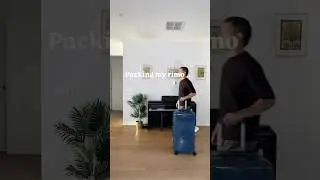 Packing with rimowa essential trunk plus! #rimowa #shorts #trunk plus #asmr #luggage #travel
