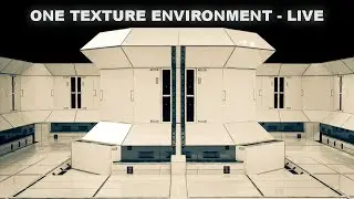 One Texture Sci-fi Top Down Game Environment - 3D Modeling Live Stream