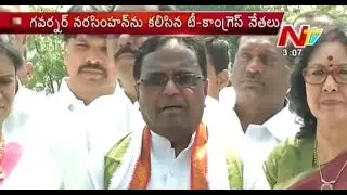Telangana Congress Leaders Meets Governor