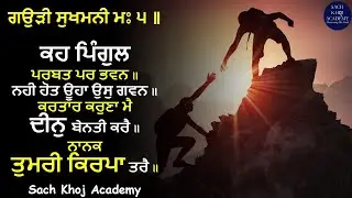 09 of 57 Gaudi Sukhmani M5 ਕਰਤੂਤਿ ਪਸੂ ਕੀ ਮਾਨਸ ਜਾਤਿ ॥ #sachkhojacademy #dharamsinghnihangsingh