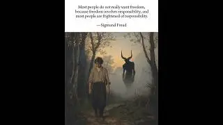 Why We Fear Freedom... #quotes#philosophy#motivation#pyschology#freud#shorts