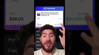 This Guy Flipped $38 into 20k BETTING ON TRUMP? #polymarket #predictionmarkets #betting #predictions