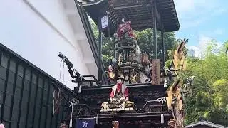 令和7年6月7日 【有松絞りまつり】東町 布袋車　文字書きからくり　愛知県 名古屋市 有松