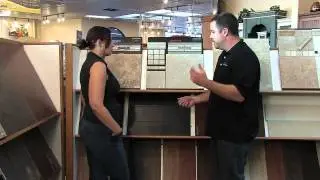 What is an affordable flooring solution for the kitchen?