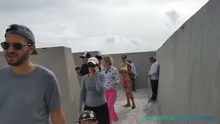 4K Sand Maze - Sebastian Erraziluriz Art Basel ,  Winter Walking Tour , Miami Beach FL December 2023