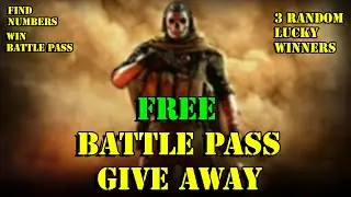 BATTLE PASS GIVE AWAY - COD MOBILE SEASON 7 - FIND NUMBER AND WIN FREE BATTLE PASS