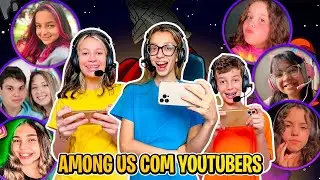 JOGANDO AMONG US COM YOUTUBERS EDUARDA FERRÃO, FABIANA LANDIM, LAILA BRANDÃO,  ELOAH, TATÁ...