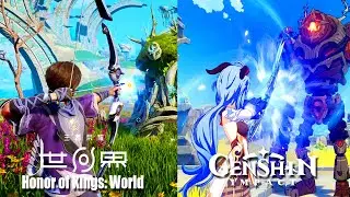 Genshin Impact vs Honor of Kings: World Comparison - Open World & Gameplay Systems