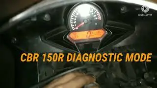 Honda CBR 150r Diagnostic Mode lll speedometer ll bike ride
