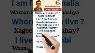 English and somali phrases #shorts
