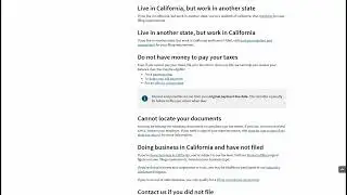What to do if you did not file - California Franchise Tax Board