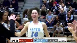 Clovis West vs Clovis North High School Girls Basketball LIVE 1/10/20