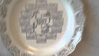 1967 Calendar Plate Ceramic Glass Vintage Collectible Old Rare
