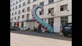 #Advertising #Inflatables #Balloon Octopus #Tentacle For Roof  Housetop Stage Event Decoration