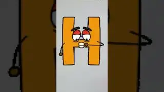 Learn the alphabet | how to draw letter H for kids step by step | learn ABC alphabet for children.