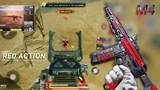 NO RECOIL in LONG RANGE + FAST KILLING | BEST M4 RED ACTION GUNSMITH CODM BR | CODM BR GAMEPLAY